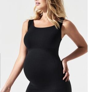 Blanqi Everyday Maternity Belly Support Tank Black